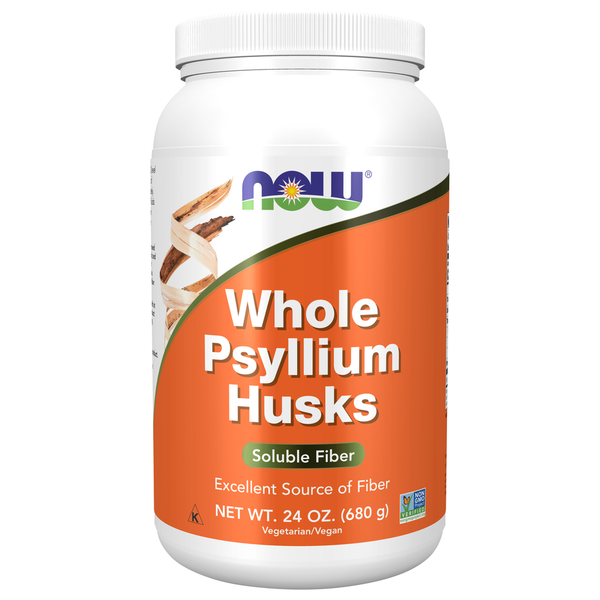 Cleanse & Detox NOW Psyllium Husks, Whole hero