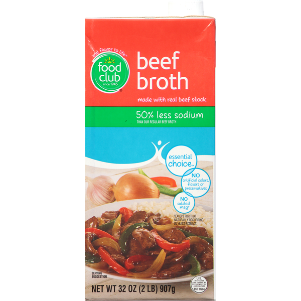 Packaged Meat Food Club Beef Broth hero