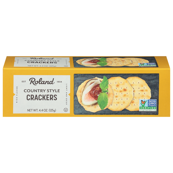 Crackers Roland Foods Crackers, Country Style hero