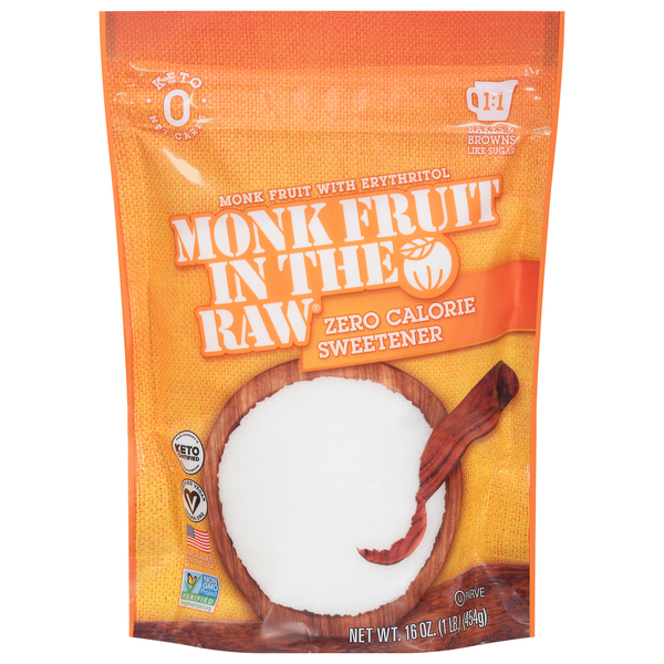 Baking Ingredients Monk Fruit in the Raw Sweetener, Zero Calorie hero