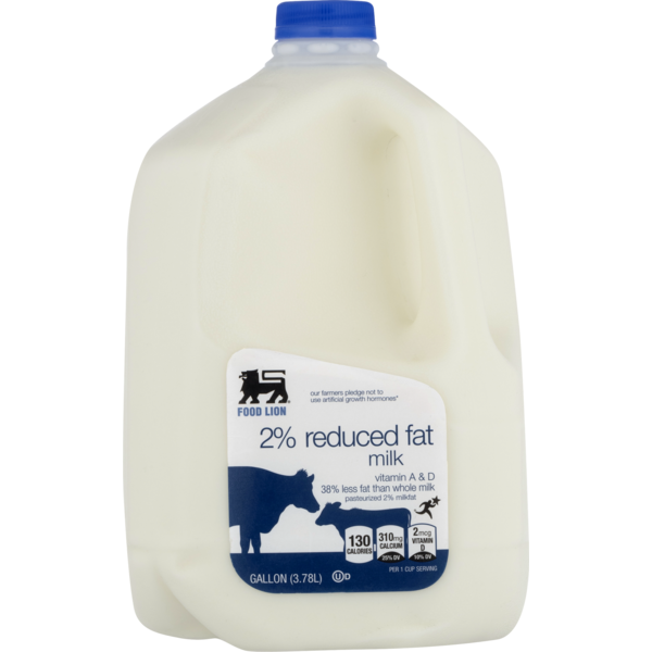 Milk, Soy & Lactose Free Food Lion Milk, 2% Reduced Fat hero