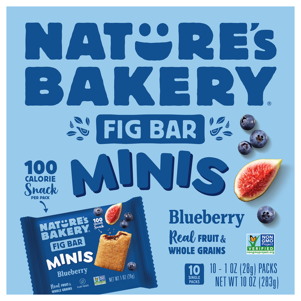 Nature's Bakery Fig Bar, Blueberry, Minis hero