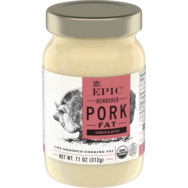 Oils, Vinegars & Fats EPIC Organic Pork Fat, Keto Friendly, Whole30 hero