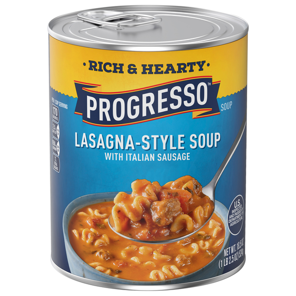 Soup, Broth & Bouillon Progresso Soup, with Italian Sausage, Lasagna-Style hero