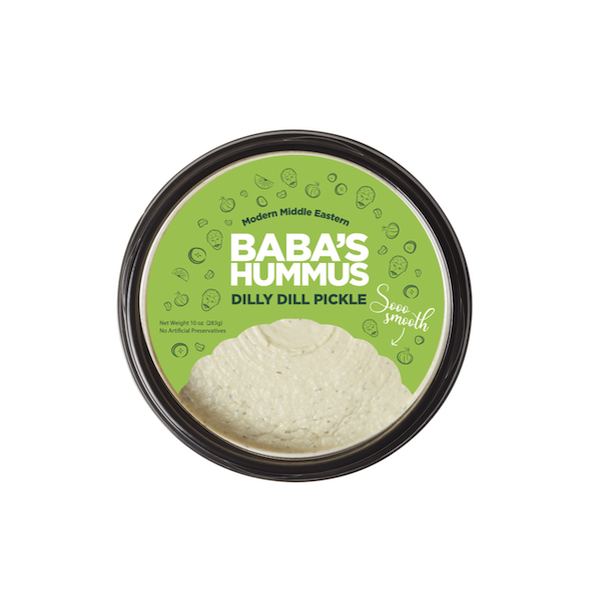 Baba's Dilly Dill Pickle Hummus hero