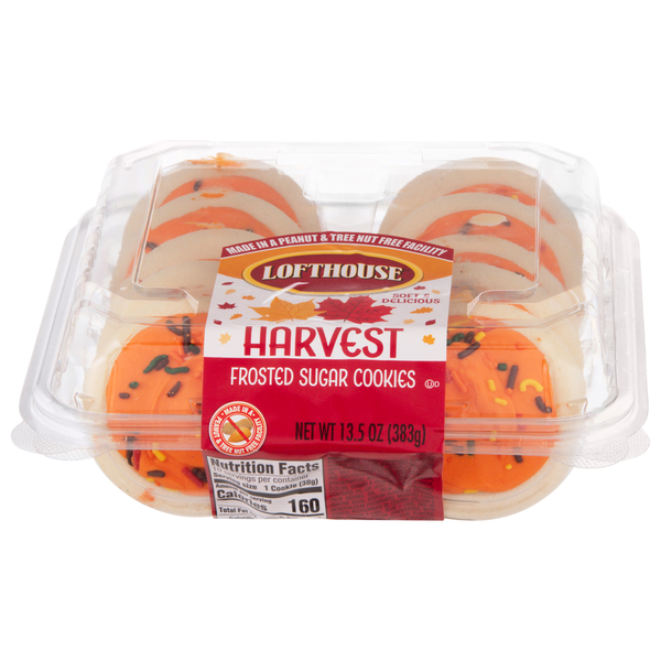 Bakery Desserts Lofthouse Sugar Cookies, Harvest, Frosted hero