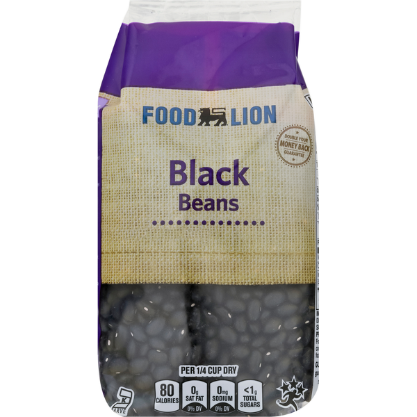 Canned Meals & Beans Food Lion Bagged Black Beans hero