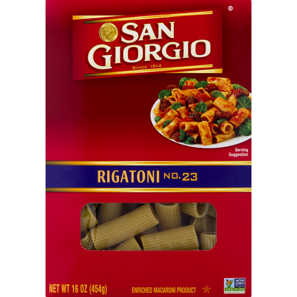 Dry Pasta San Giorgio Rigatoni, No. 23 hero