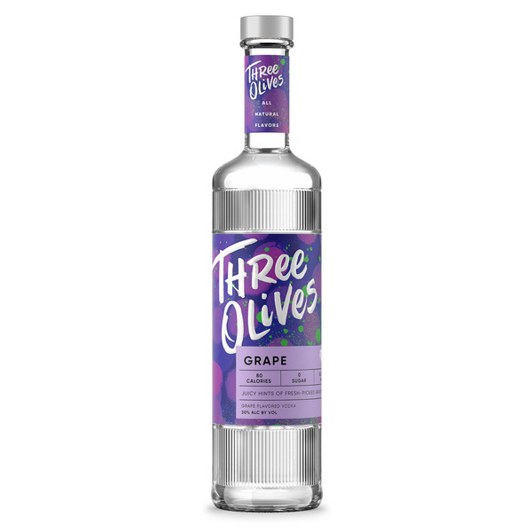 Flavored Vodka Three Olives Vodka Grape hero