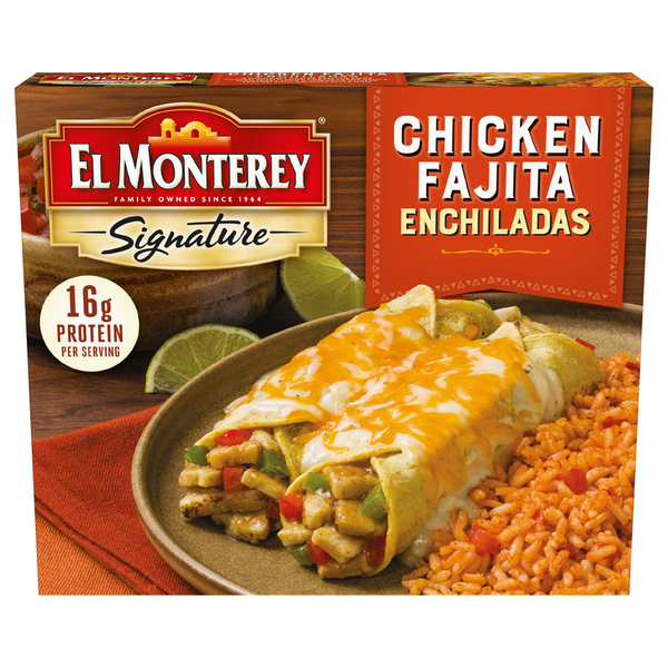 Frozen Meals El Monterey Enchiladas, Chicken Fajita hero