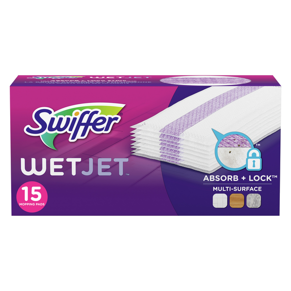 More Household Swiffer WetJet Multi Surface Floor Cleaner Spray Moping Pads Refill hero