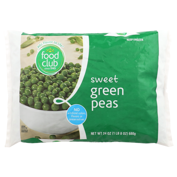 Frozen Produce Food Club Sweet Green Peas hero