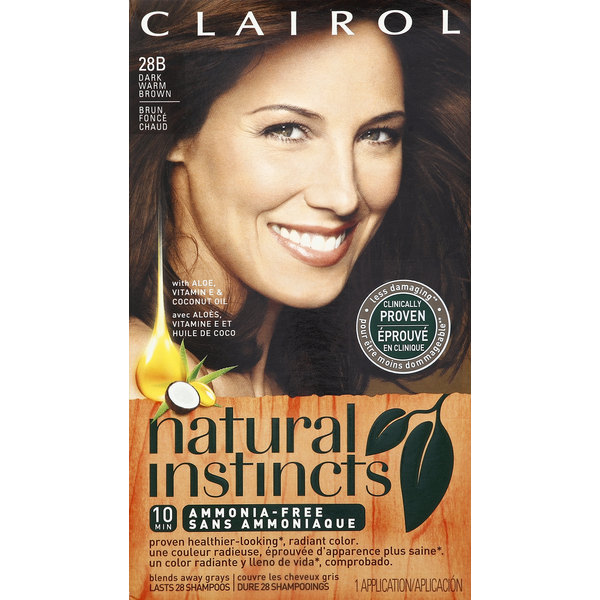 Hair Care Clairol Non-Permanent Color, Dark Warm Brown, 28B hero