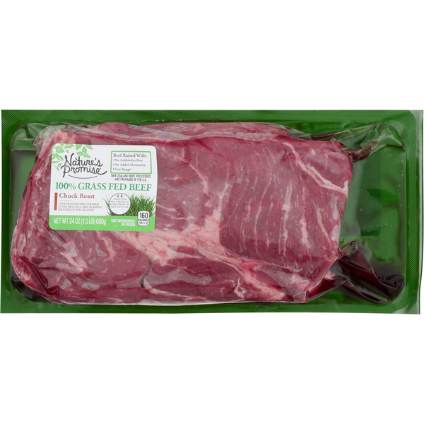 Frozen Meat & Seafood Nature's Promise Beef, 100% Grass Fed, Chuck Roast hero