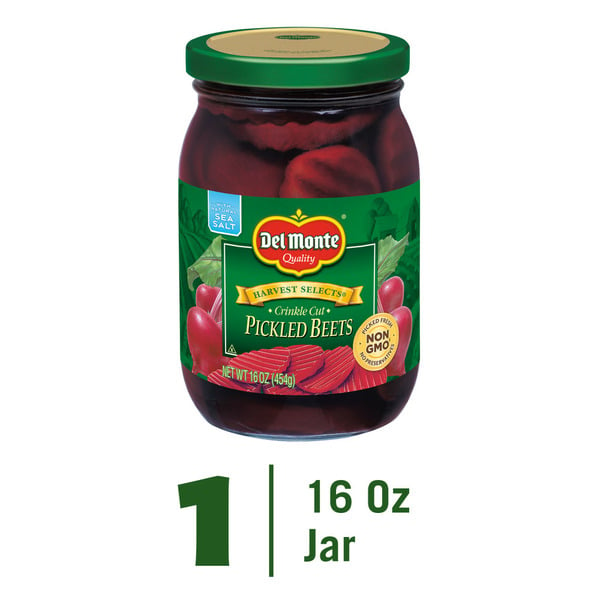 Canned & Jarred Vegetables Del Monte HARVEST SELECTS Crinkle Cut Pickled Beets hero