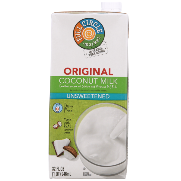 Milk Full Circle Original Unsweetened Coconut Milk hero