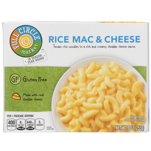 Instant Foods Full Circle Rice Mac & Cheese Tender Rice Noodles In A Rich And Creamy Cheddar Cheese Sauce hero