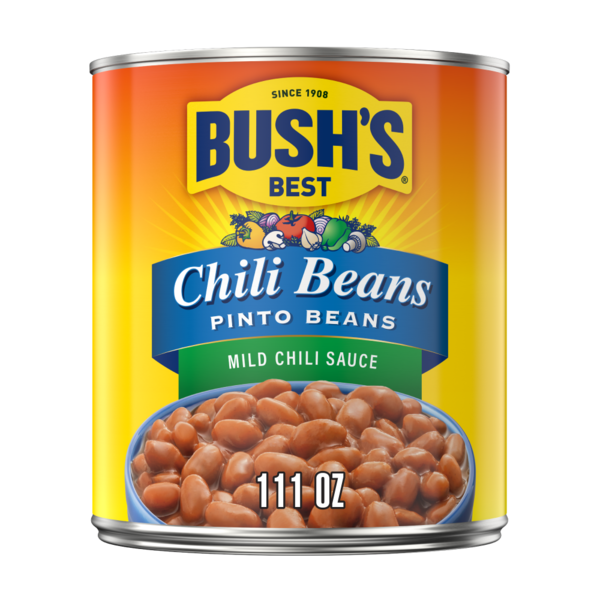 Canned Meals & Beans Bush's Best Pinto Beans in a Mild Chili Sauce hero