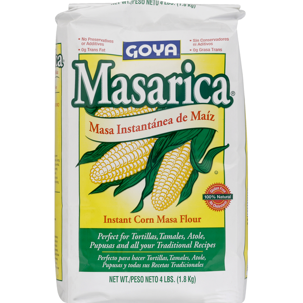 Doughs, Gelatins & Bake Mixes Goya Masarica Masarica Instant Corn Masa Flour 4 Lbs hero