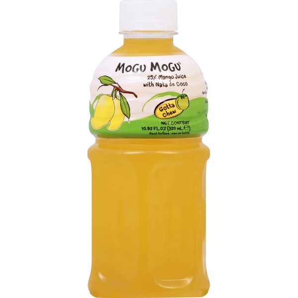 Juice & Nectars Mogu Mogu Juice, Mango, with Nata de Coco hero