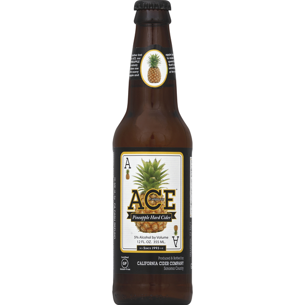 Beers & Coolers ACE Hard Cider, Pineapple, Sonoma County hero