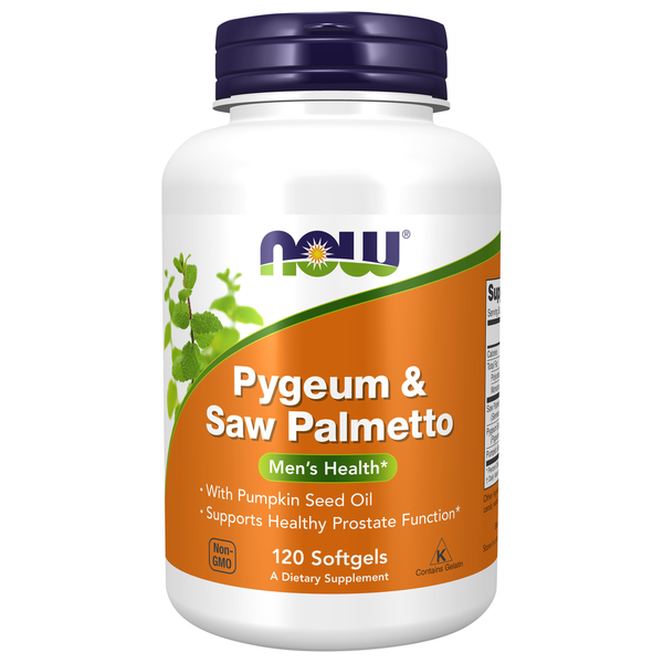 Vitamins & Supplements NOW Pygeum & Saw Palmetto hero