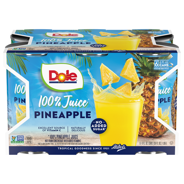 Non-Alcoholic Cocktail Mixers Dole 100% Juice, Pineapple hero