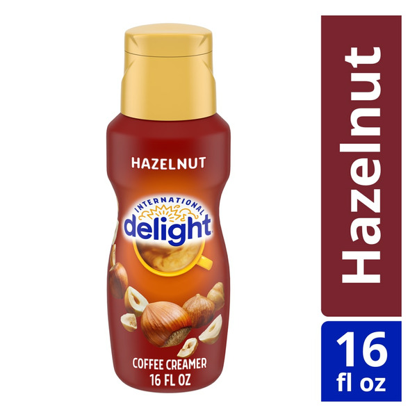 Cream International Delight Hazelnut Coffee Creamer hero