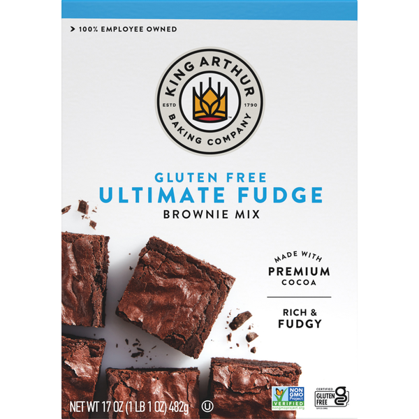 Doughs, Gelatins & Bake Mixes King Arthur Baking Company Brownie Mix, Gluten Free, Ultimate Fudge hero