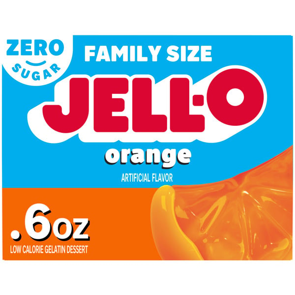 Doughs, Gelatins & Bake Mixes Jell-O Sugar Free Orange Gelatin Mix hero