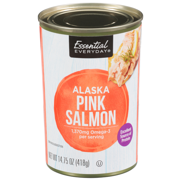 Canned Meat & Seafood Essential Everyday Pink Salmon, Alaska hero