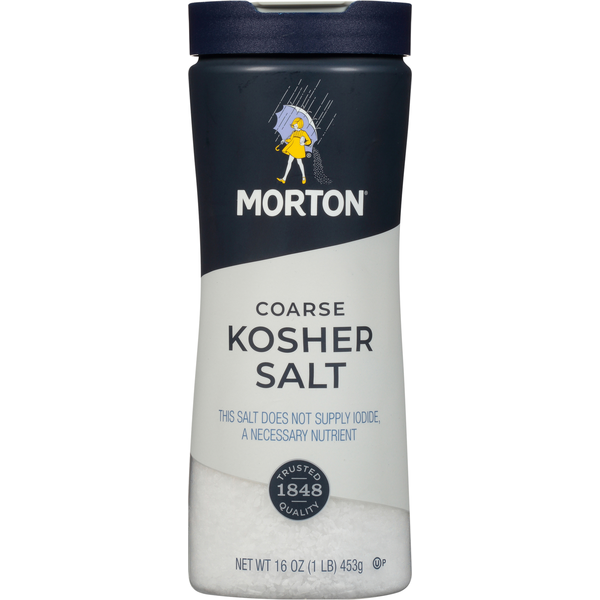 Spices & Seasonings Morton Coarse Kosher Salt, 16 Ounce hero