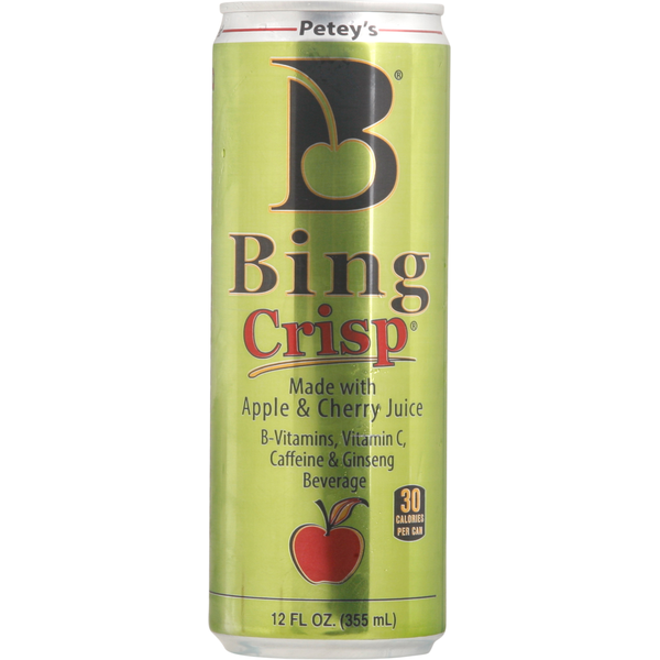 Juice & Nectars Petey's BING Beverage, Made with Apple & Cherry Juice hero