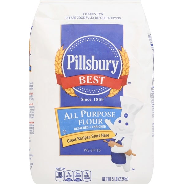 Baking Ingredients Pillsbury Flour, All Purpose, Bleached, Enriched hero