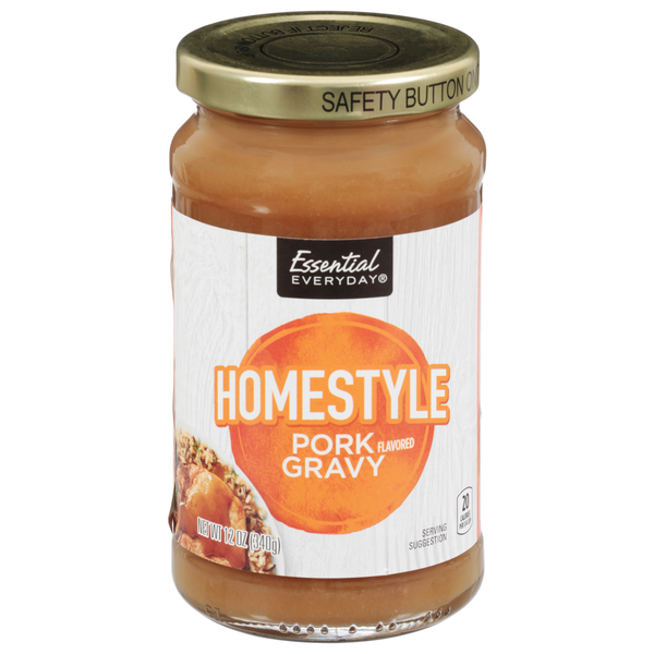 Condiments Essential Everyday Gravy, Pork Flavored, Homestyle hero