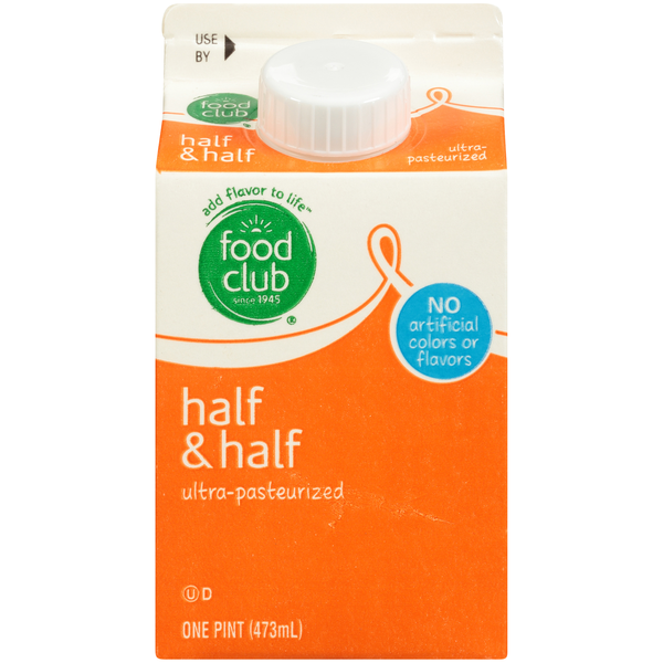 Milk Food Club Ultra-Pasteurized Half & Half hero