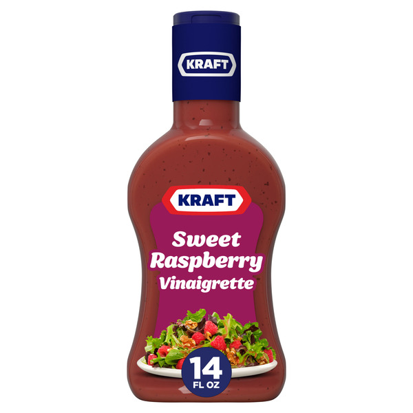 Salad Dressing & Toppings Kraft Sweet Raspberry Vinaigrette Salad Dressing hero