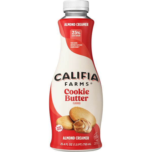 Califia Farms Cookie Butter Almond Milk Coffee Creamer hero