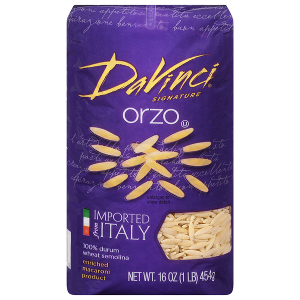 Dry Pasta DaVinci Signature Orzo hero