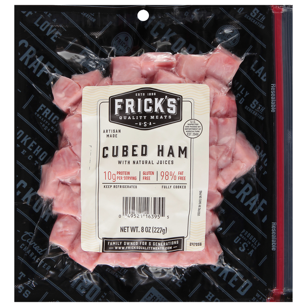 Packaged Meat Frick's Ham, with Natural Juices, Cubed hero