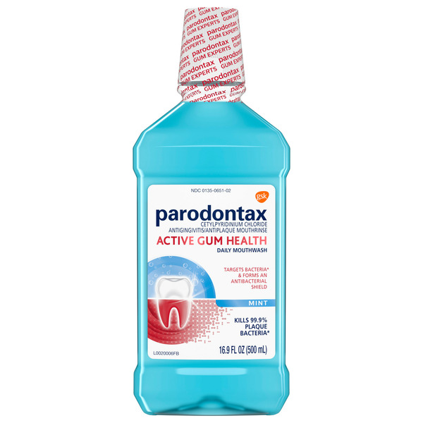 Oral Hygiene parodontax Active Gum Health Mouthwash hero