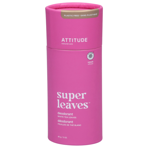 Deodorants ATTITUDE Deodorant, White Tea Leaves hero