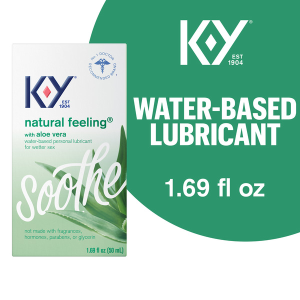 Family Planning K-Y Natural Feeling Premium Water-Based Lubricant With Aloe Vera hero