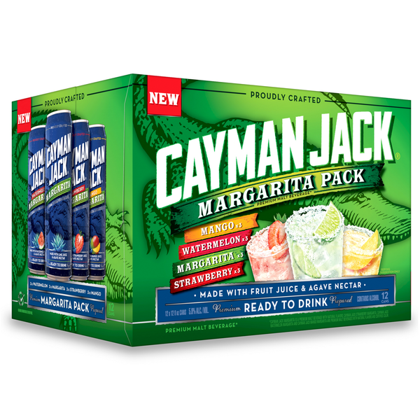 Cocktail Mixes Cayman Jack Malt Beverage, Margarita Variety, 12 Pack hero