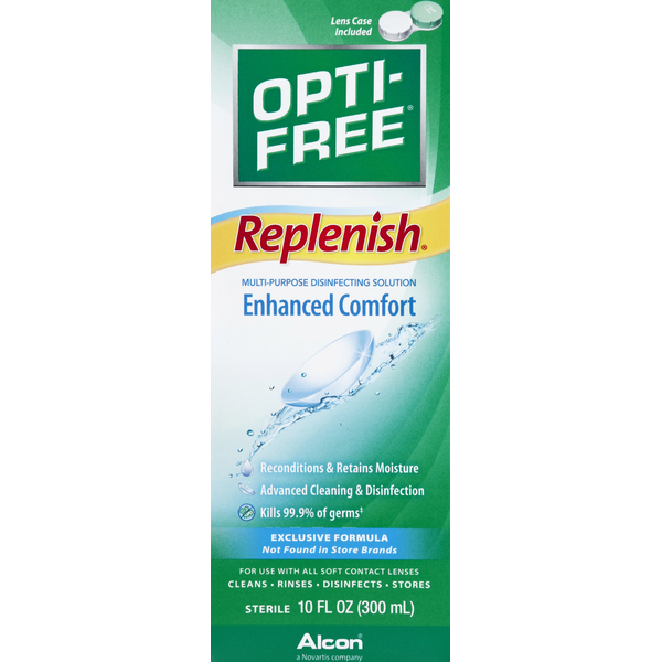 Eye & Ear Care OPTI-FREE Disinfecting Solution, Multi-Purpose, Enhanced Comfort hero