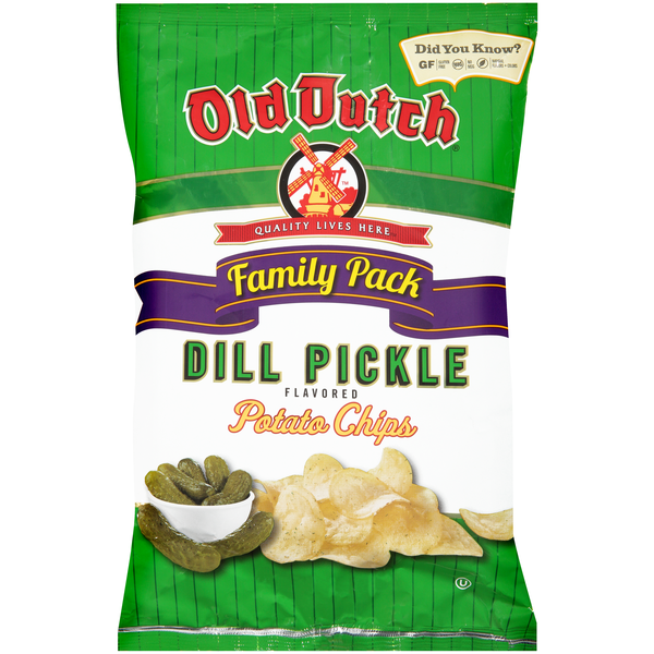 Chips & Pretzels Old Dutch Family Pack Dill Pickle Potato Chips hero