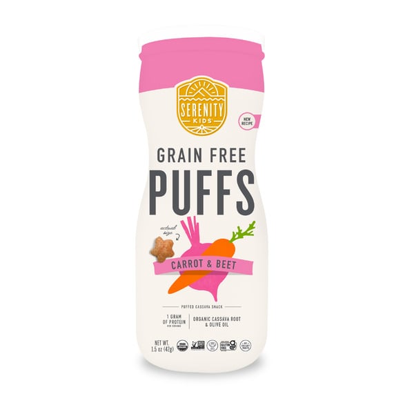 Serenity Kids Grain Free Puffs, Carrot & Beet hero