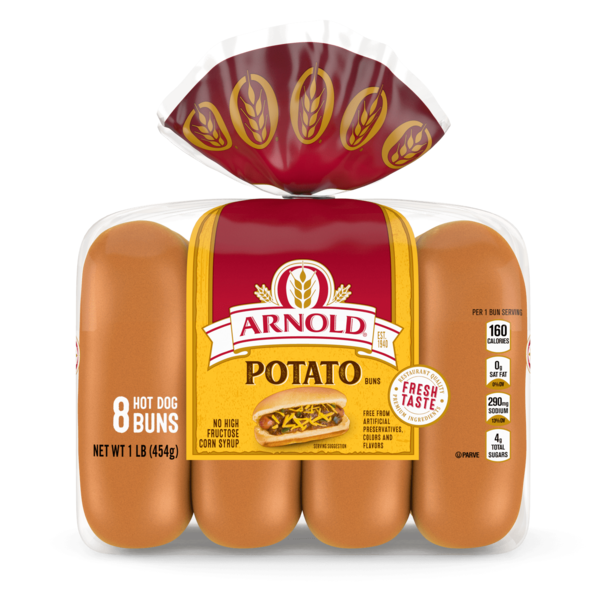 Conventional Breads (Grocery) Oroweat Potato Hot Dog Roll hero