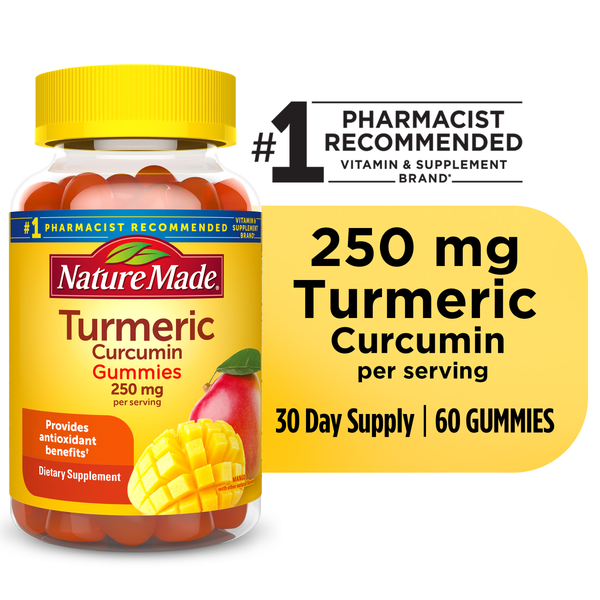 Vitamins & Supplements Nature Made Turmeric Curcumin 250mg Per Serving Gummies hero