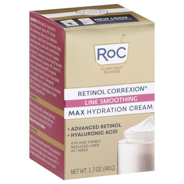 RoC Retinol Correxion Hydration Cream, Max, Line Smoothing hero